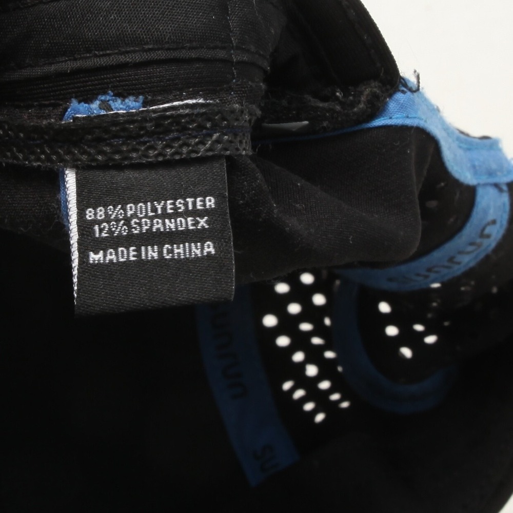 Sunrun Performance Baseball Cap Men OSFM Black Reflective Laser Cut Snapback Hat - Picture 7 of 7